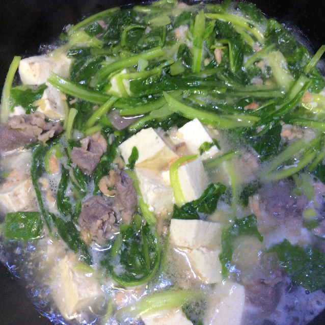 小白菜豆腐