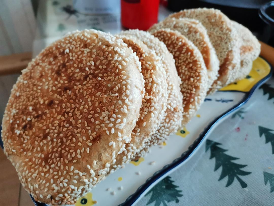 老北京麻酱烧饼 酥香可口 层次分明 附细节视频详解