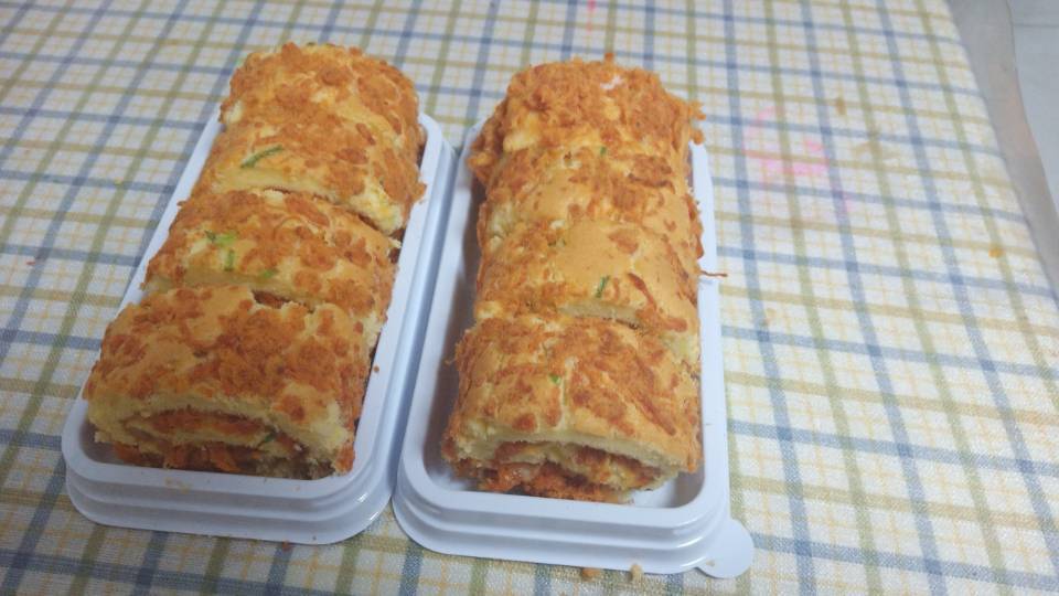 香葱肉松蛋糕卷