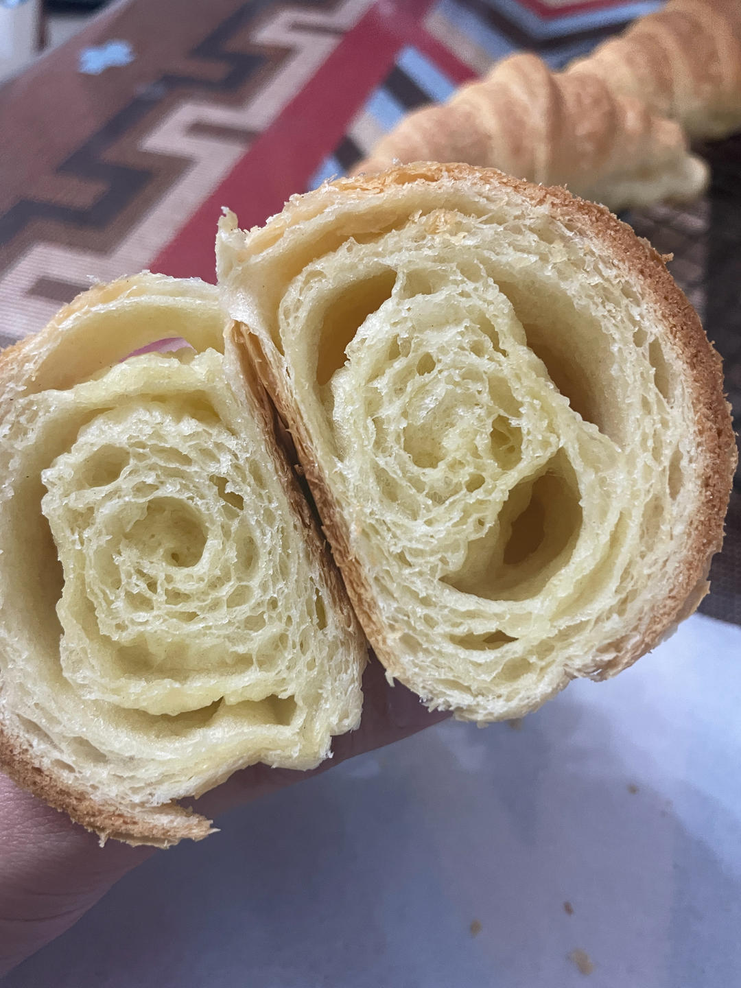 用总统黄油做出好看蜂巢的可颂（332法）2020年修改版