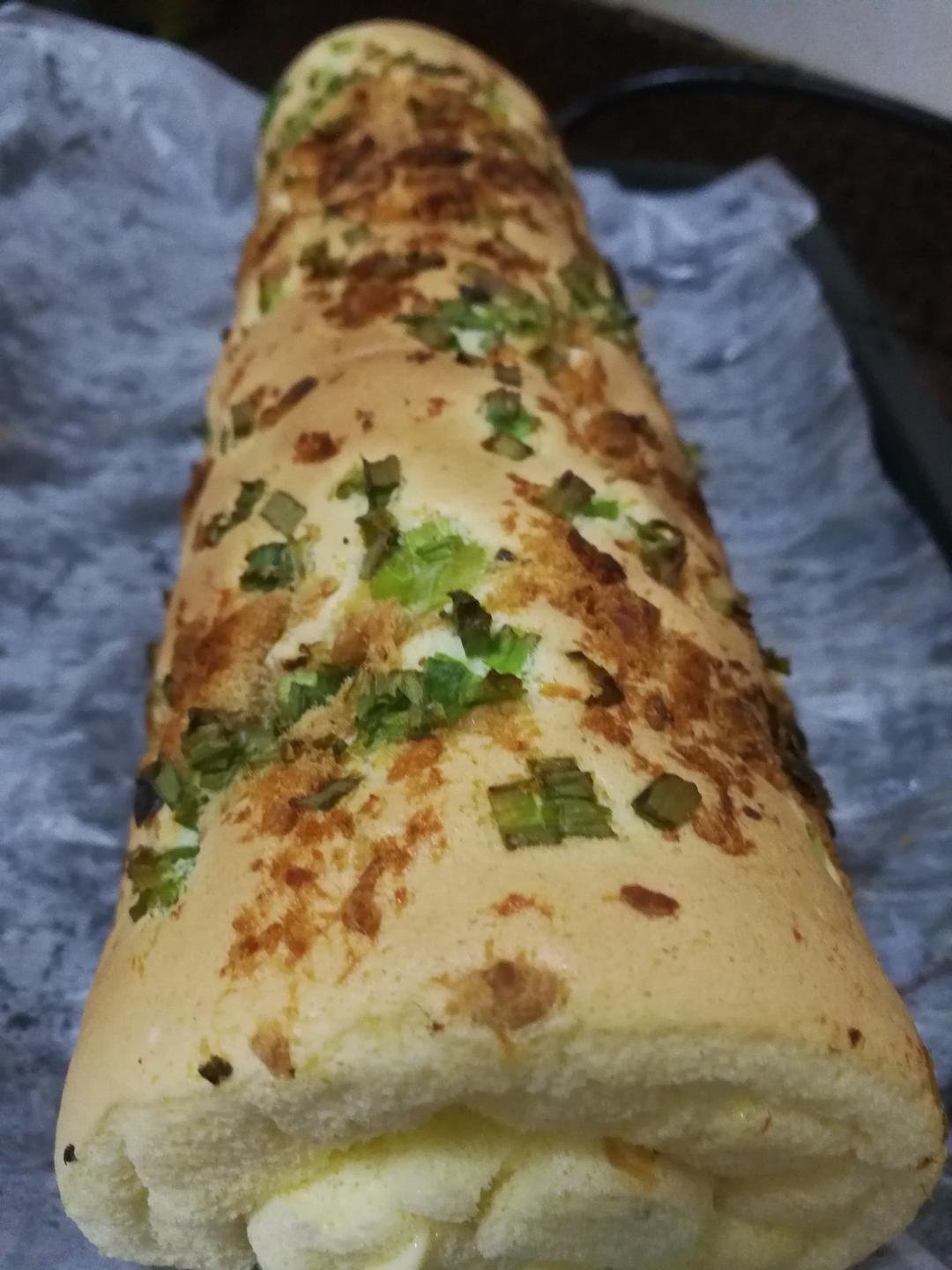 香葱肉松蛋糕卷