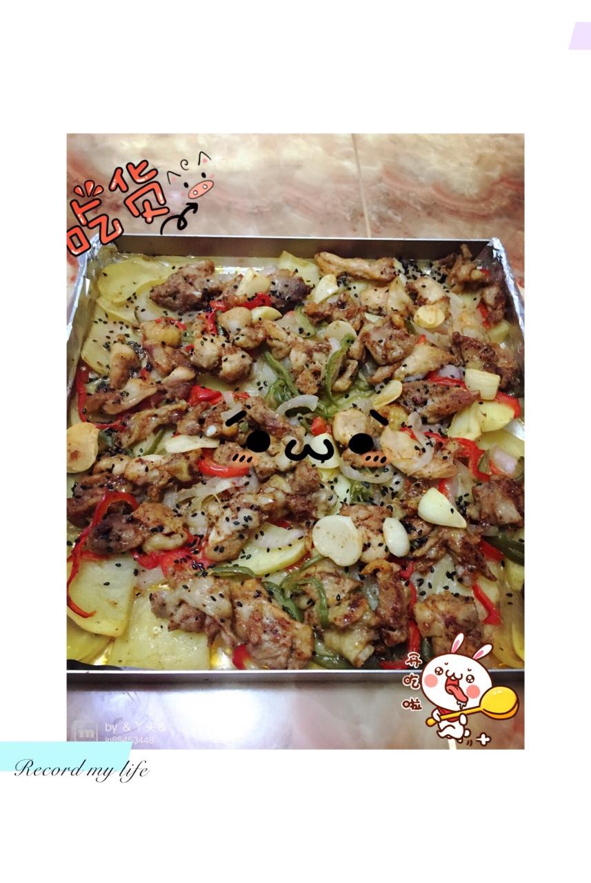 新奥尔良烤鸡腿土豆