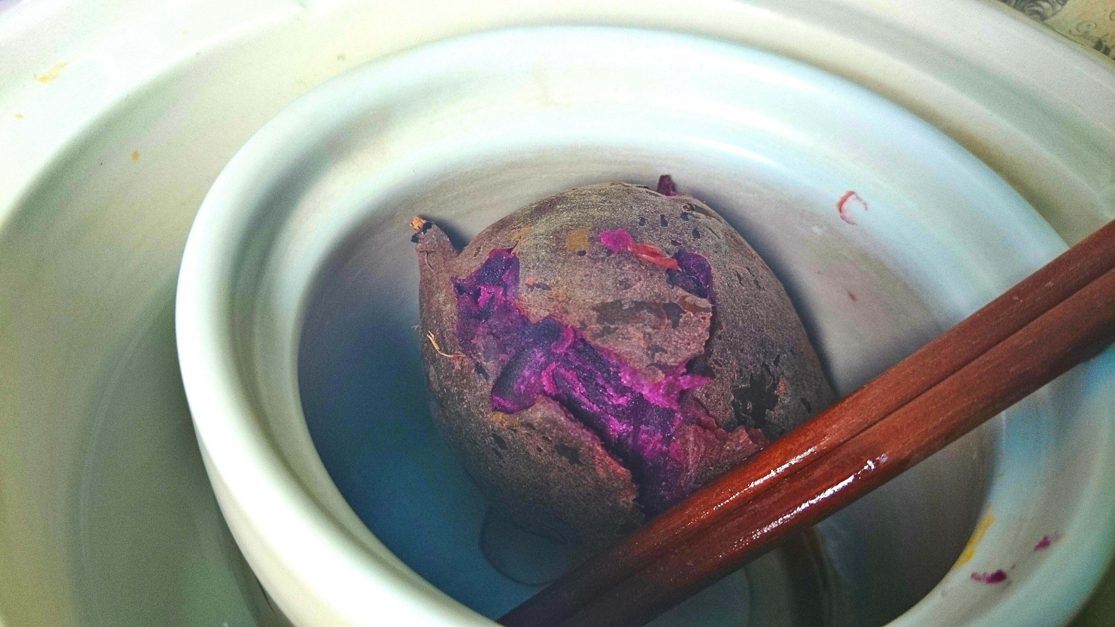 电炖锅隔水闷紫薯的做法