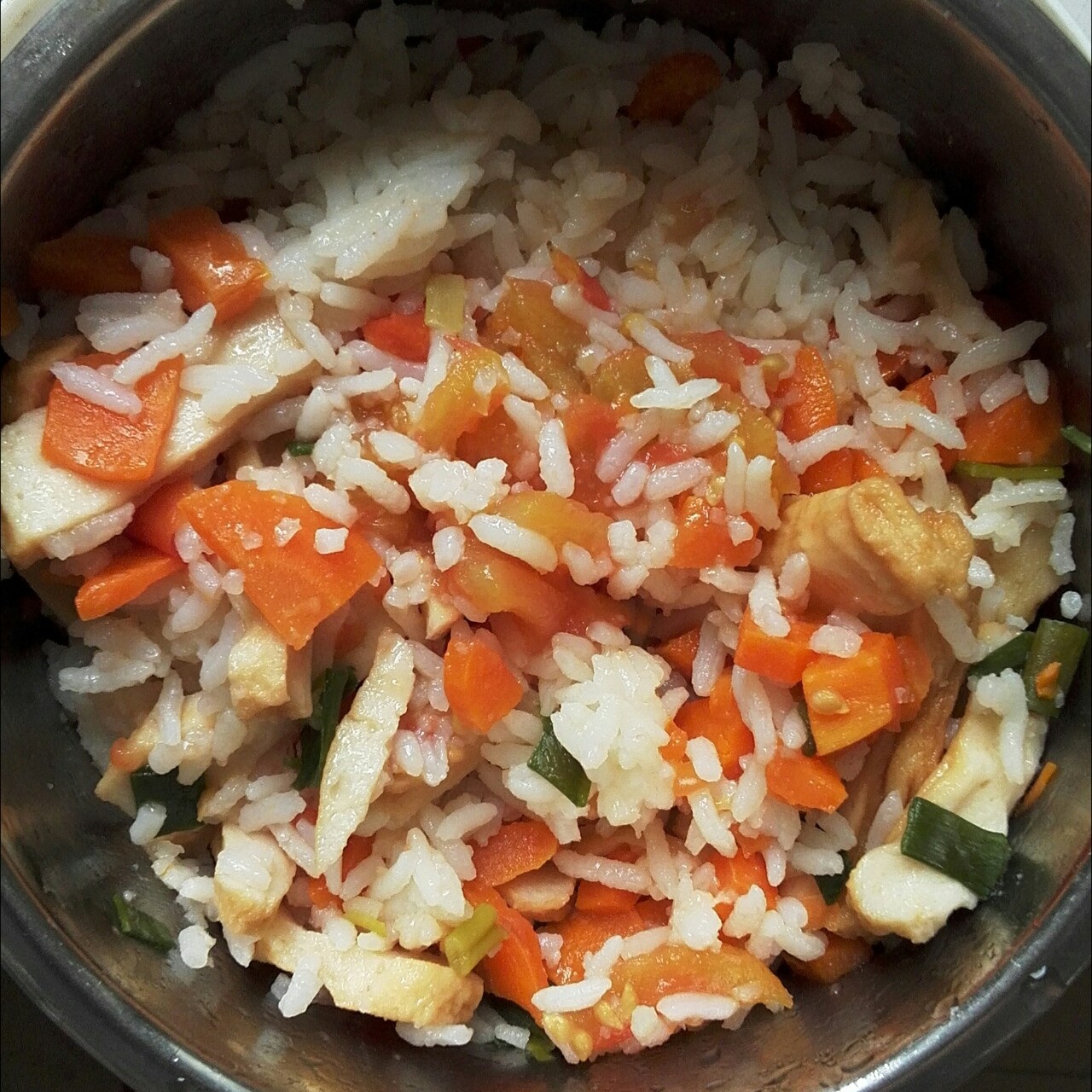 电饭煲番茄拌饭