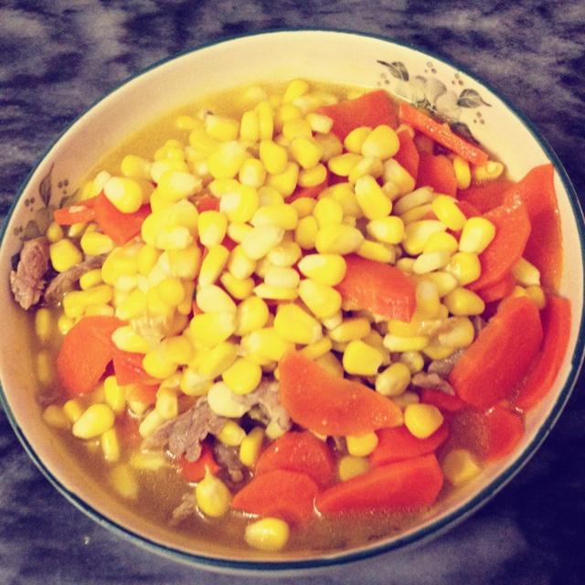 炒玉米胡萝卜丁
