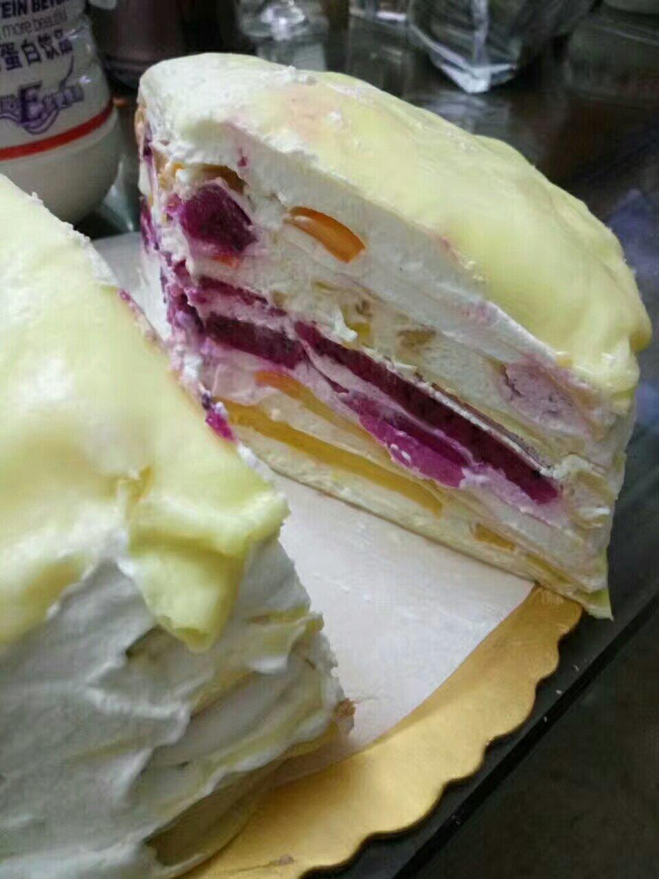 手机用户5898gvnb做的火龙果千层蛋糕