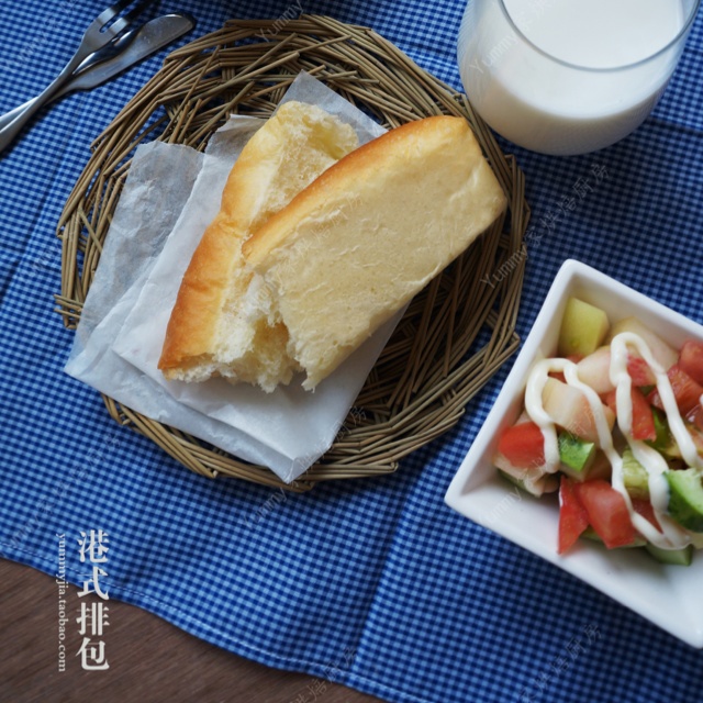 港式牛奶排包