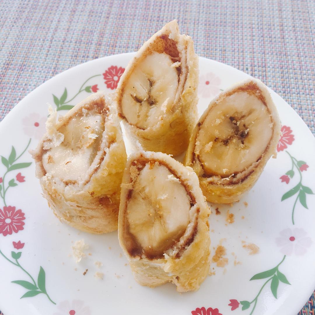 快手早餐香蕉吐司卷