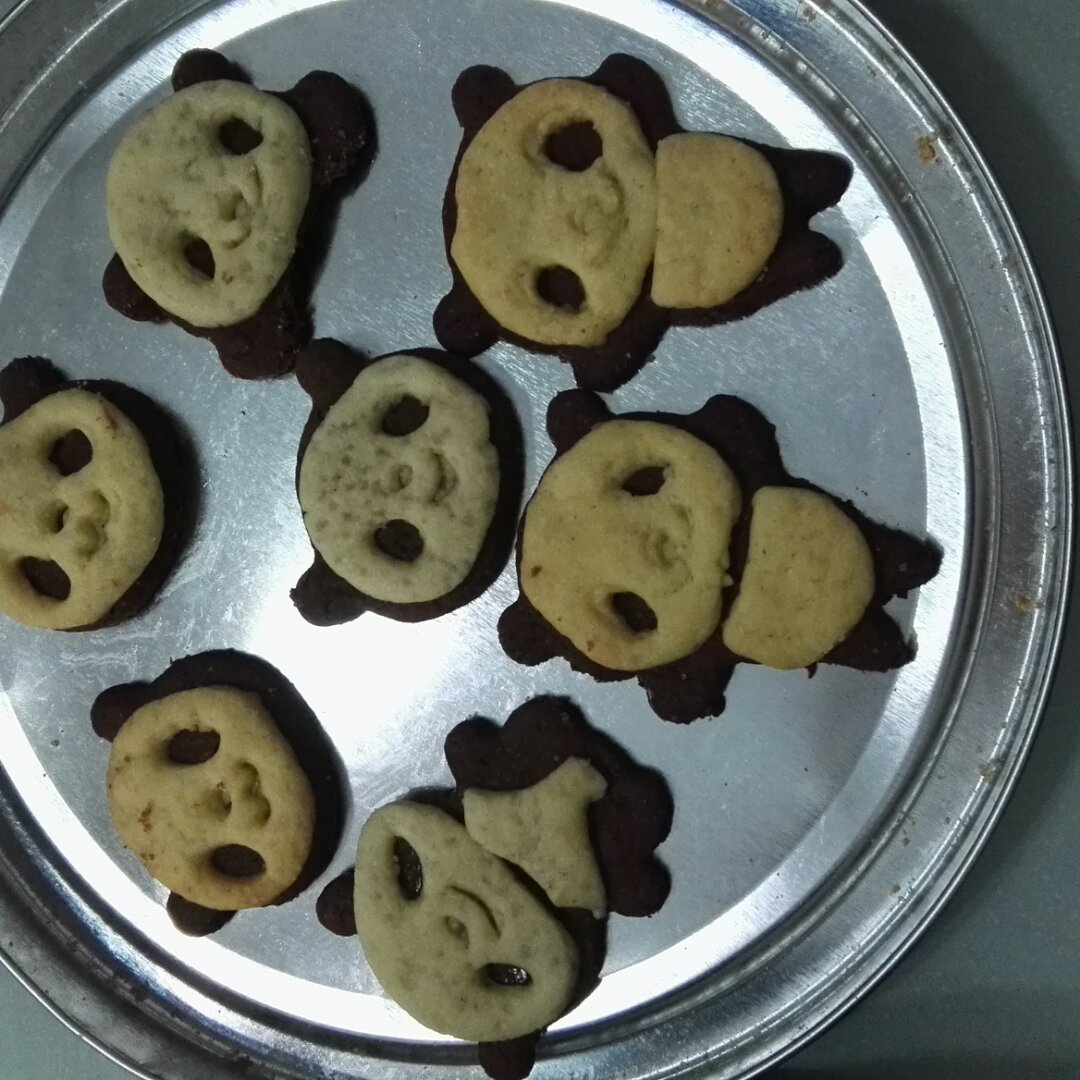 可爱的小熊饼干