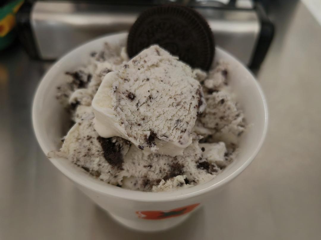 无冰渣！不需蛋黄！奥利奥冰淇淋