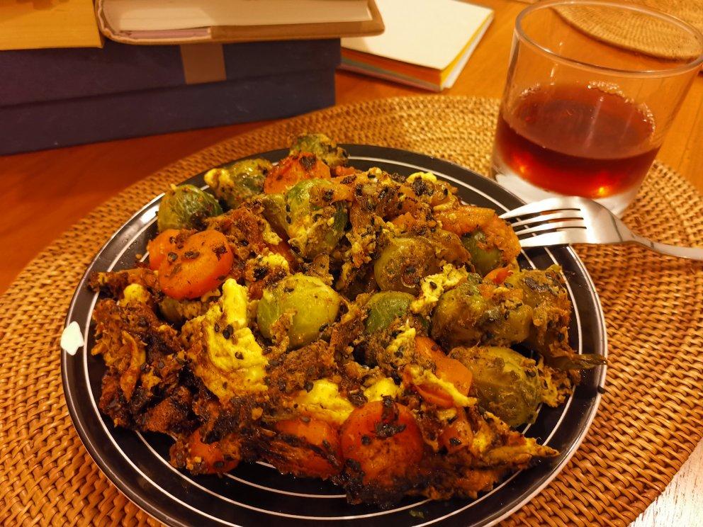 Keto Brussel sprout Omenlette