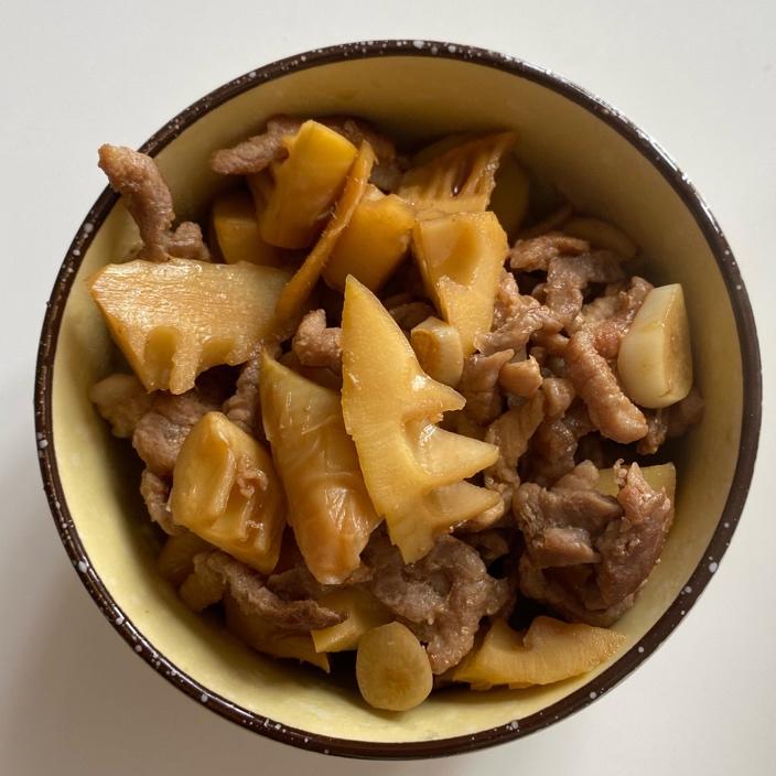 肉香笋鲜的春笋炒五花肉