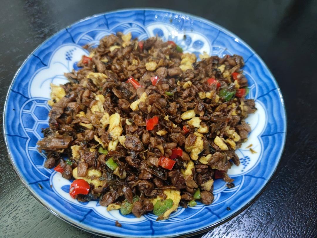 鸡蛋炒外婆菜(下饭菜)