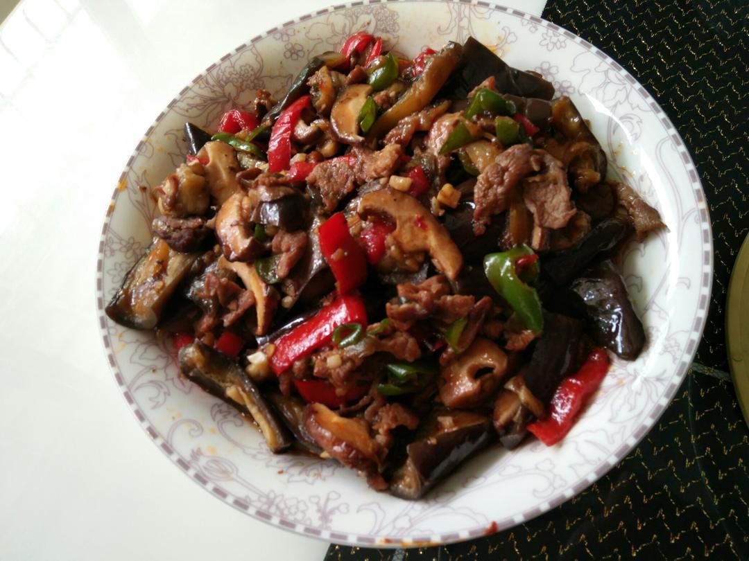 红烧肉沫茄子