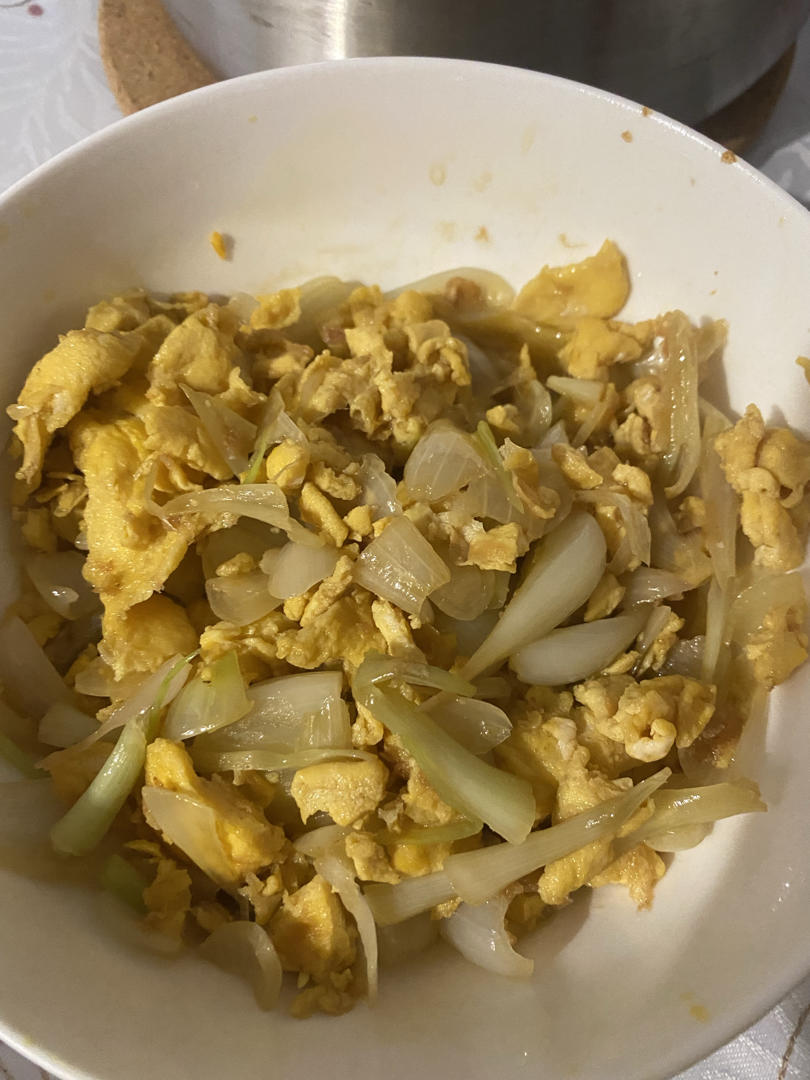藠头炒鸡蛋（超下饭）