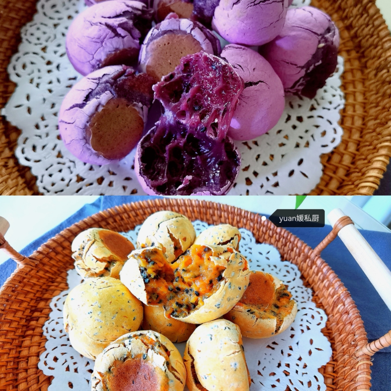 红薯（紫薯）麻薯的做法