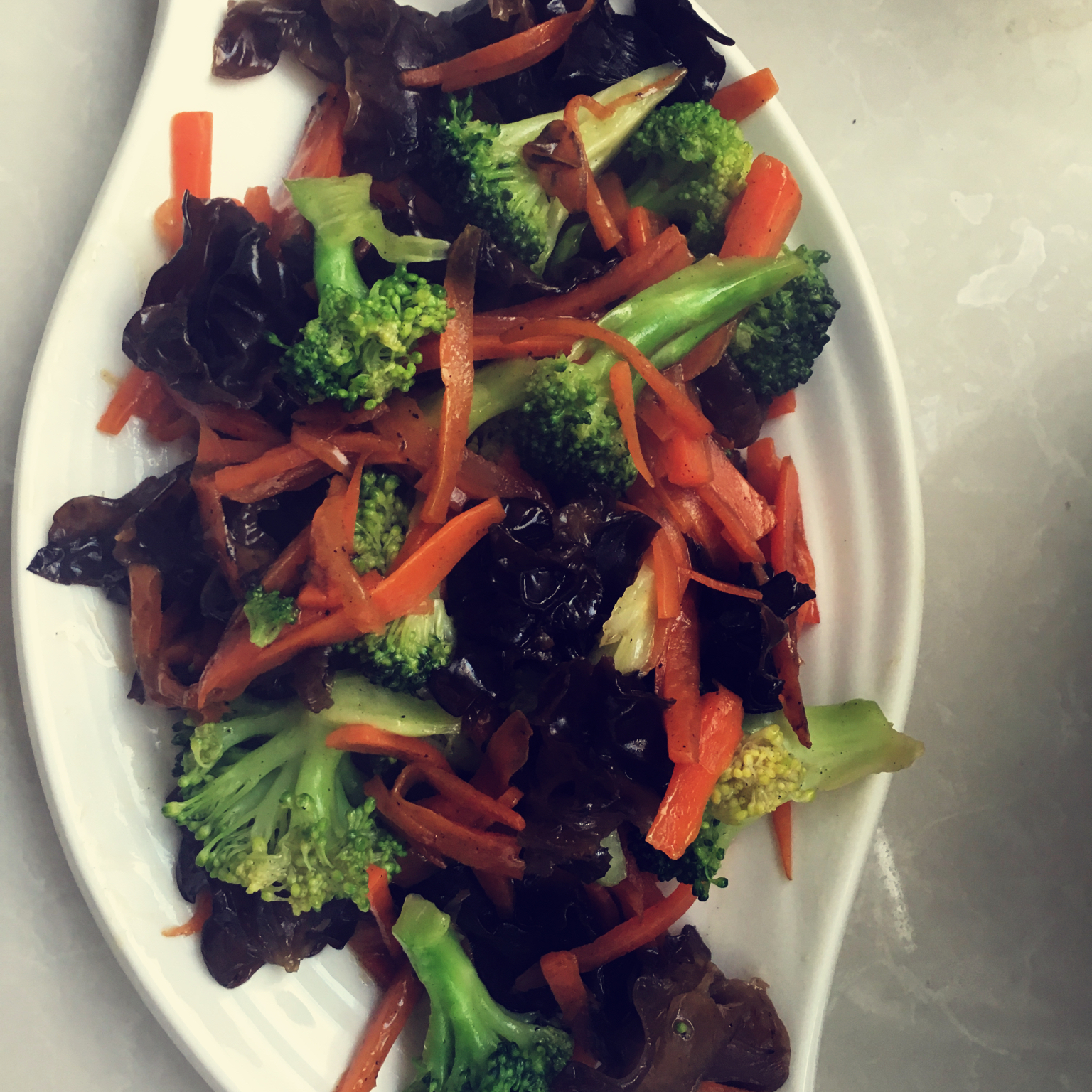 蚝油西兰花木耳