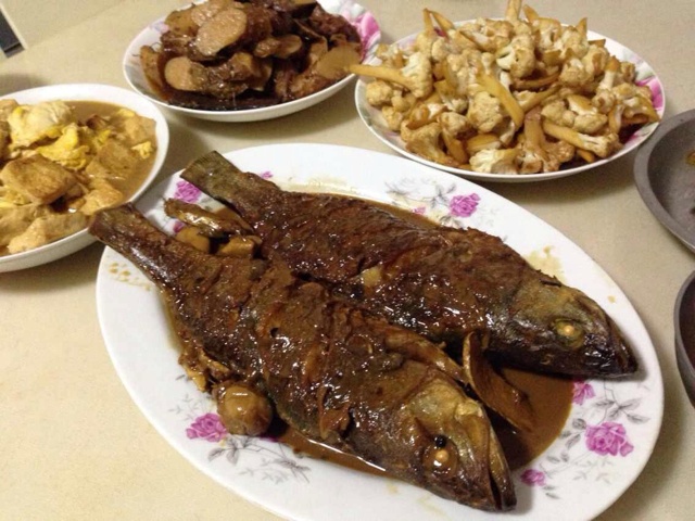 为家人做晚餐
