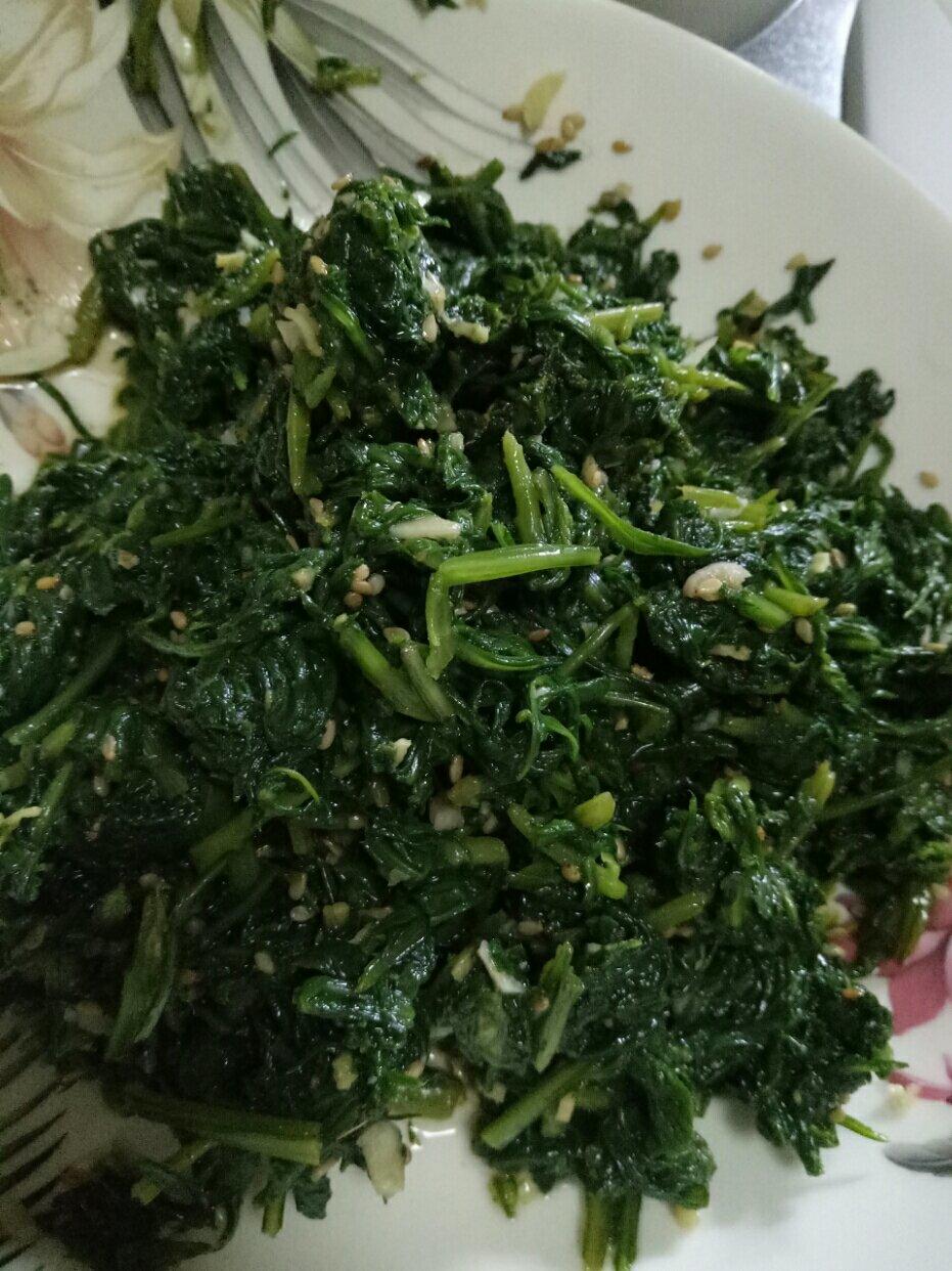 凉拌芦蒿叶