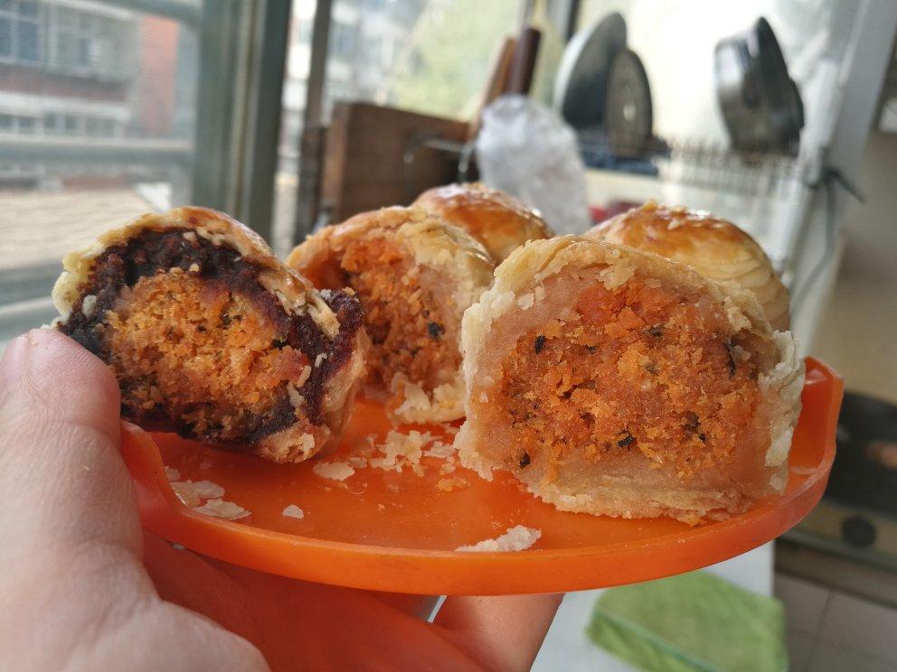 豆沙肉松蛋黄酥【馅料调配版】