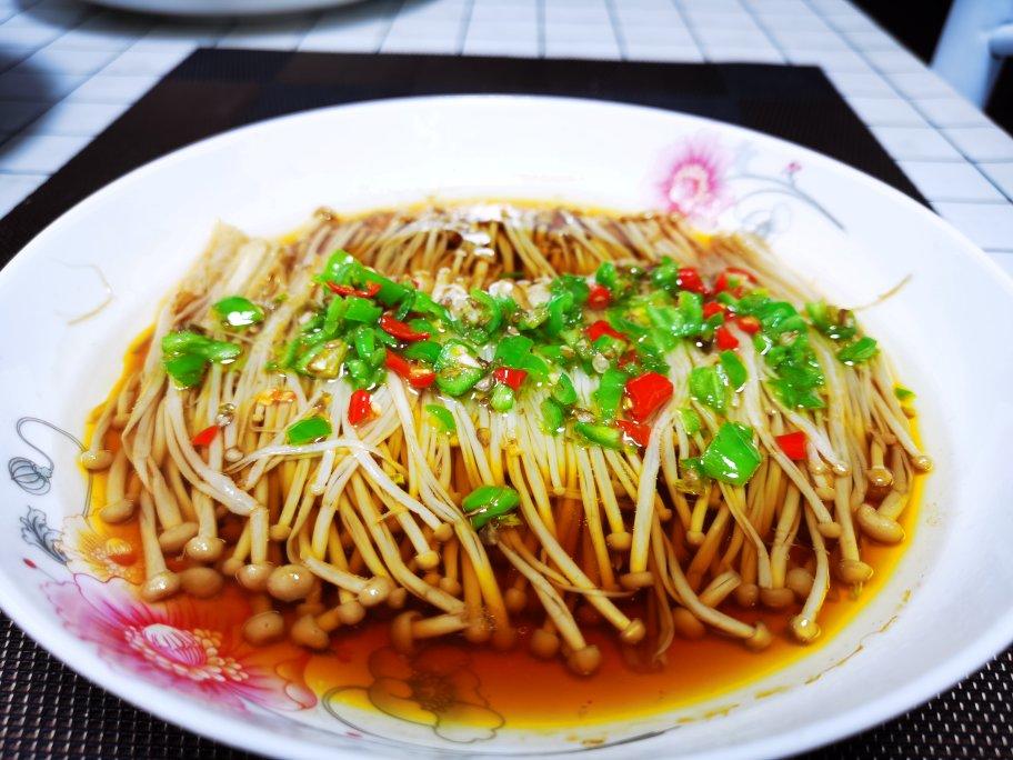 油泼金针菇