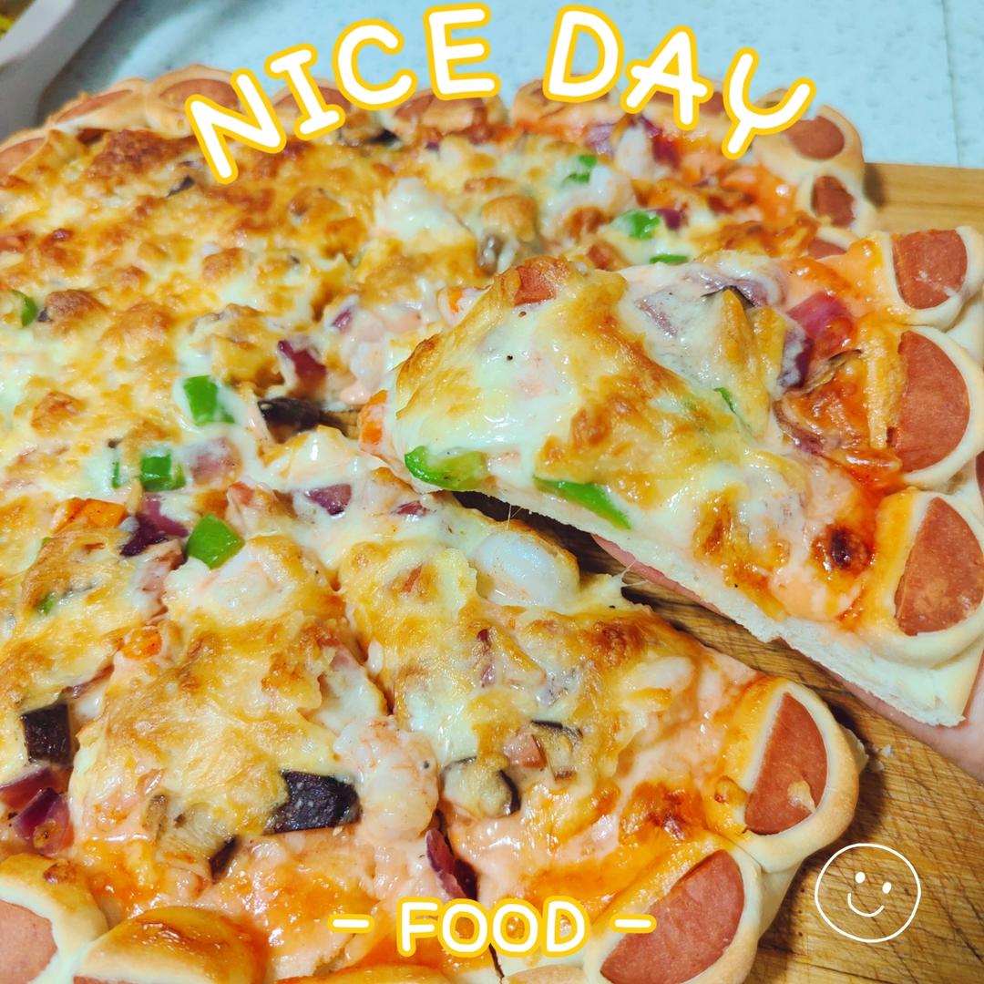 蔬菜虾仁披萨🍕的做法