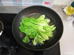 经典家常小炒蚝油香菇青菜❗️宴客菜的做法 步骤3