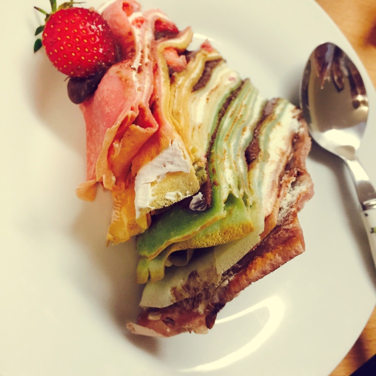 彩虹千层蛋糕 彩虹可丽饼(Mille Crepe Cake)