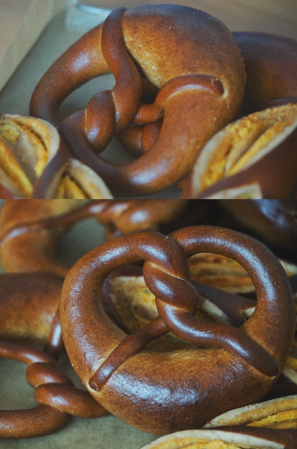 德国碱水面包Brezen（普雷节、巴伐利亚面包、扭结面包）