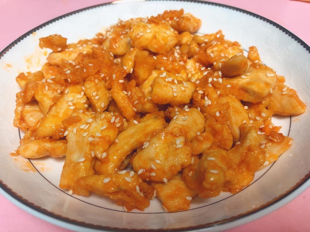 酸甜可口的糖醋里脊(鸡胸肉版)