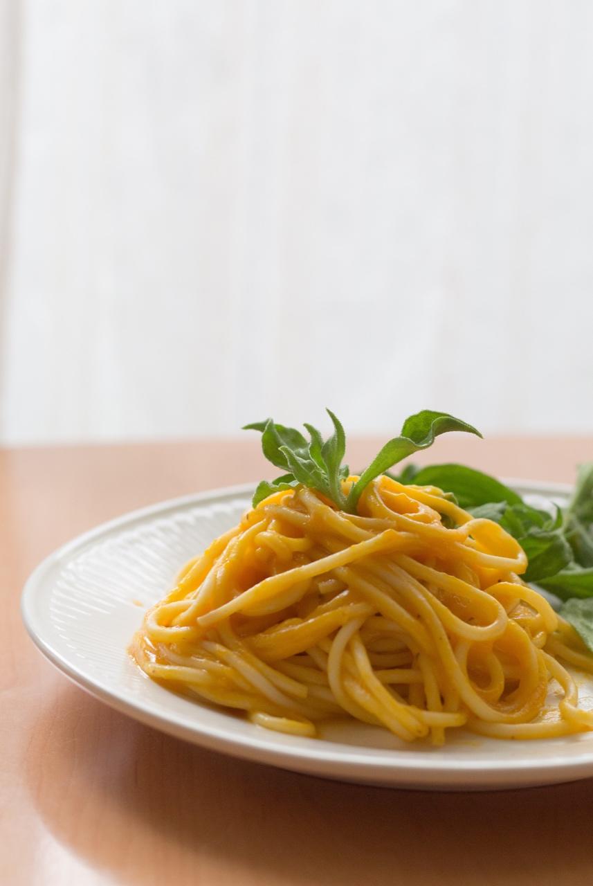 南瓜意面(Spaghetti with Pumpkin Sauce)