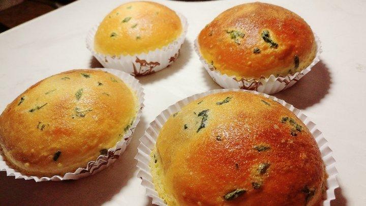 葱香肉松墨西哥面包（波兰种+烫种）