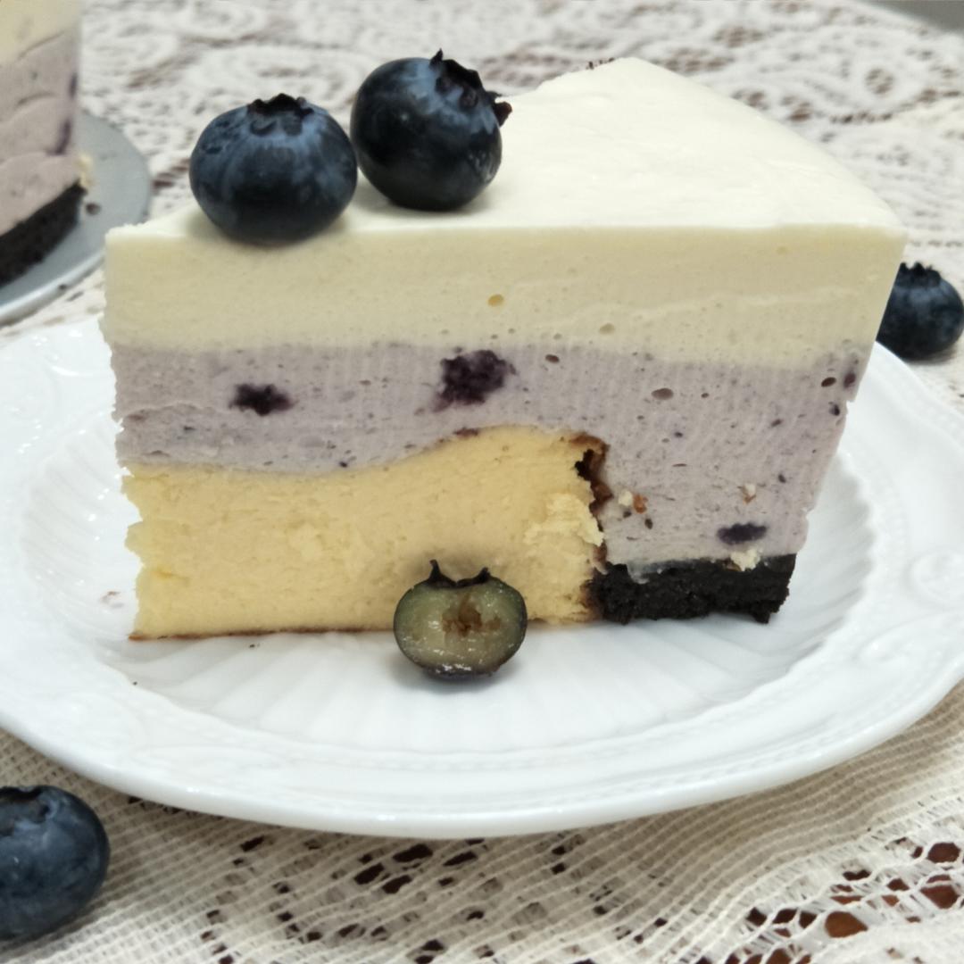 比冰淇淋还好吃❗️入口即化的蓝莓酸奶慕斯