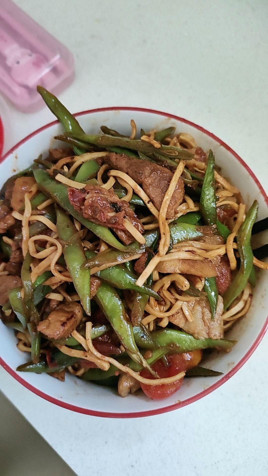 扁豆蒸面条（焖面）