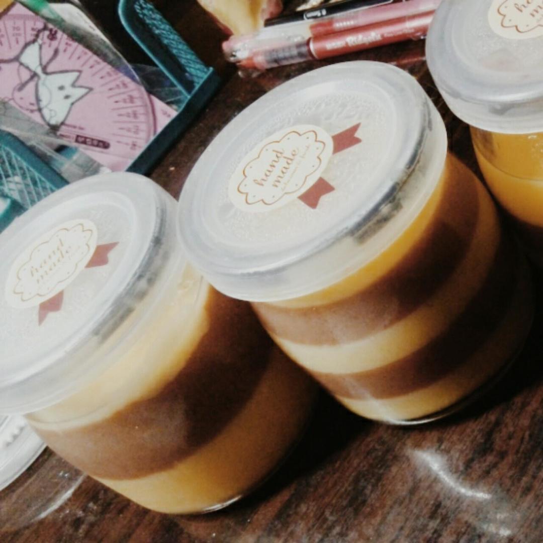 超萌巧克力鸡蛋分层布丁