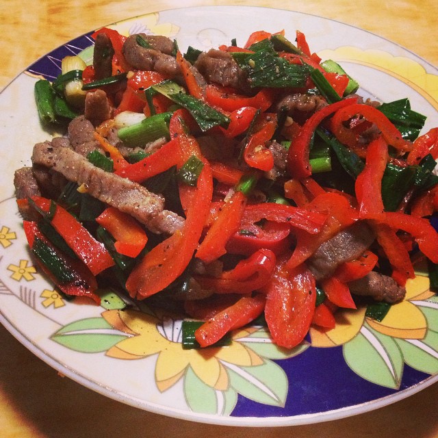 彩椒牛柳