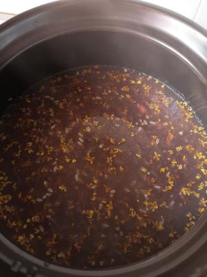 桂花酒酿红豆粥的做法 步骤8
