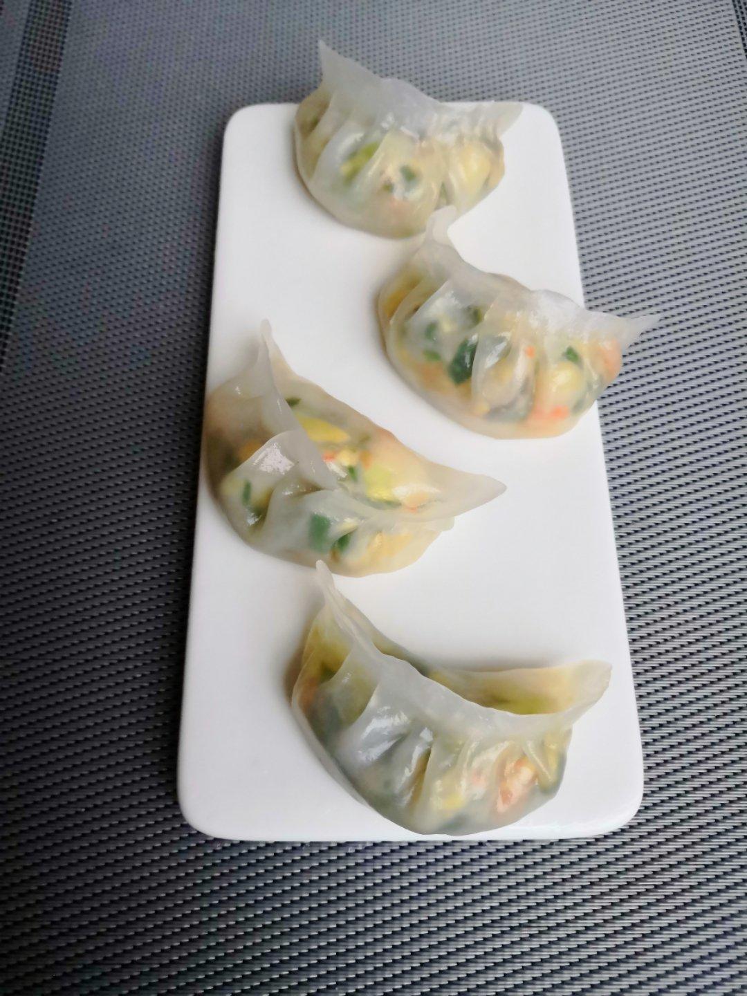 鲜虾青菜水晶饺【曼食慢语】