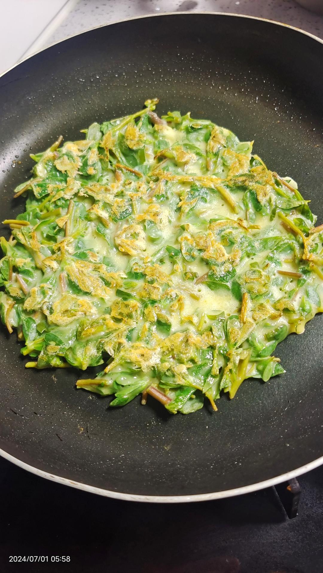 北方的马齿苋饼（麻子菜饼）