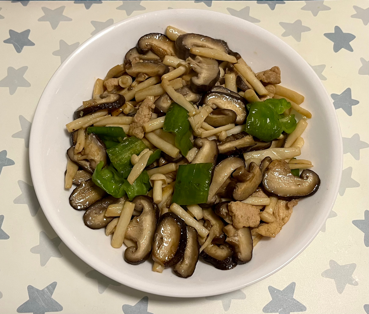 炒香菇海鲜菇
