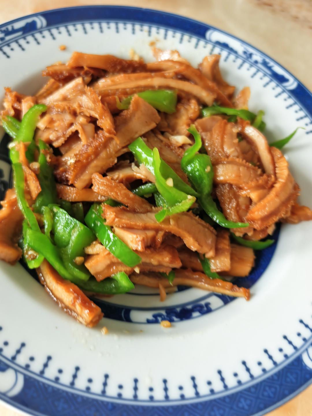 青椒炒牛肚丝