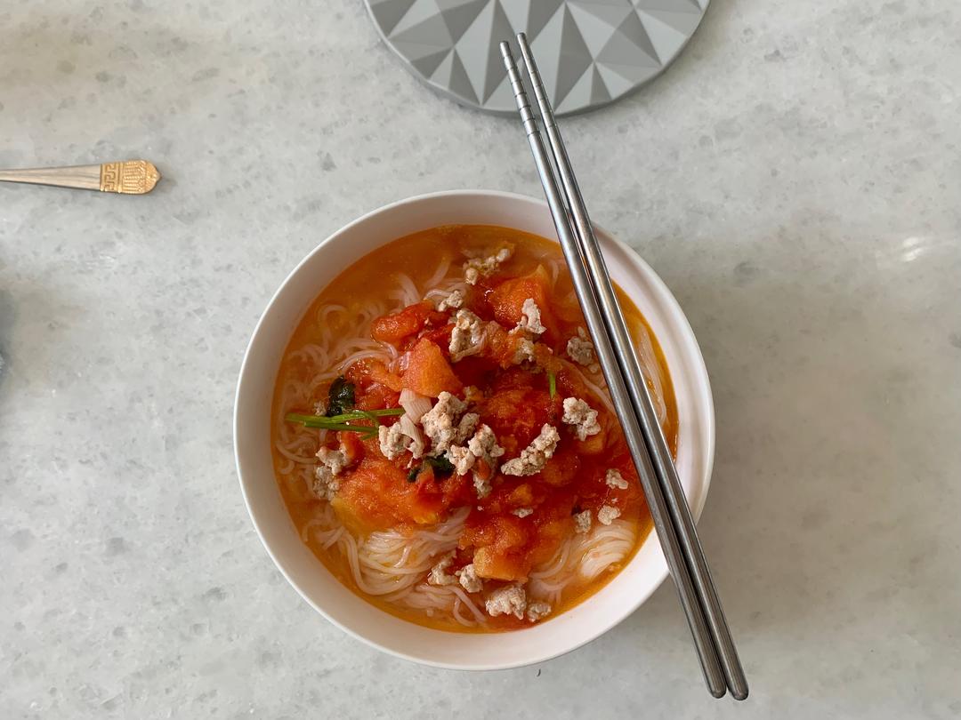 番茄汤面🍜的做法