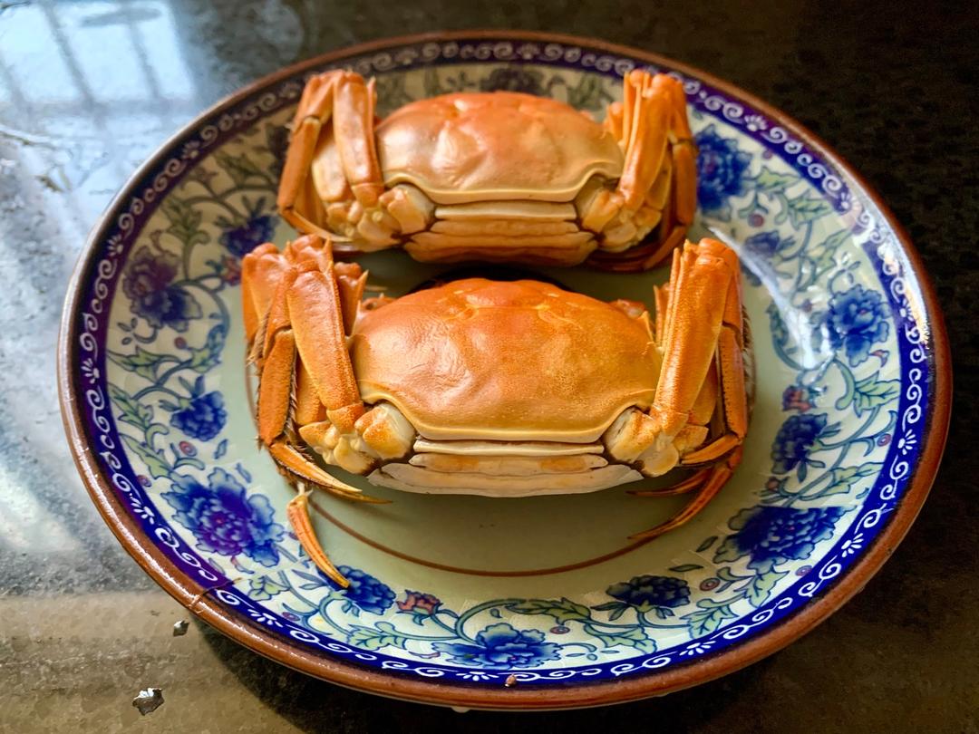 蒸螃蟹🦀️的做法