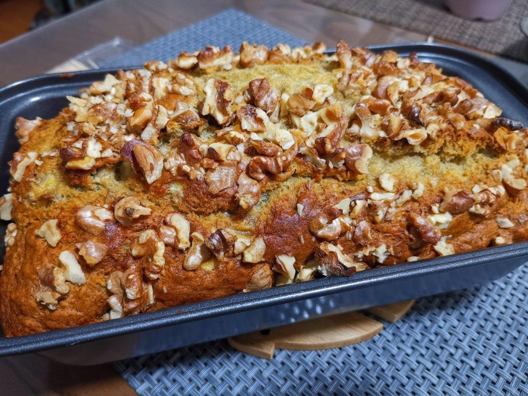香蕉核桃蛋糕（低油少糖健康版）