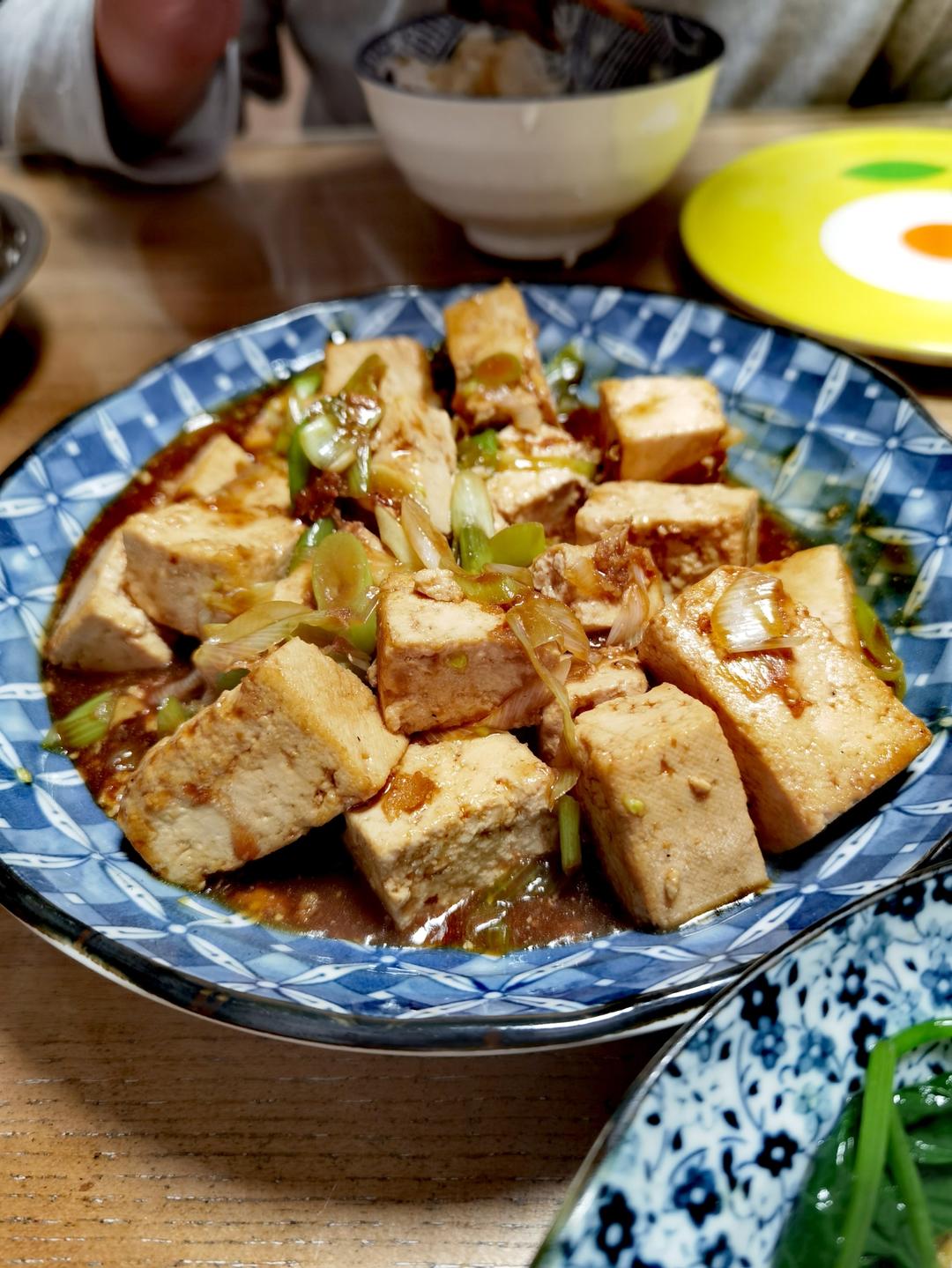 葱烧豆腐