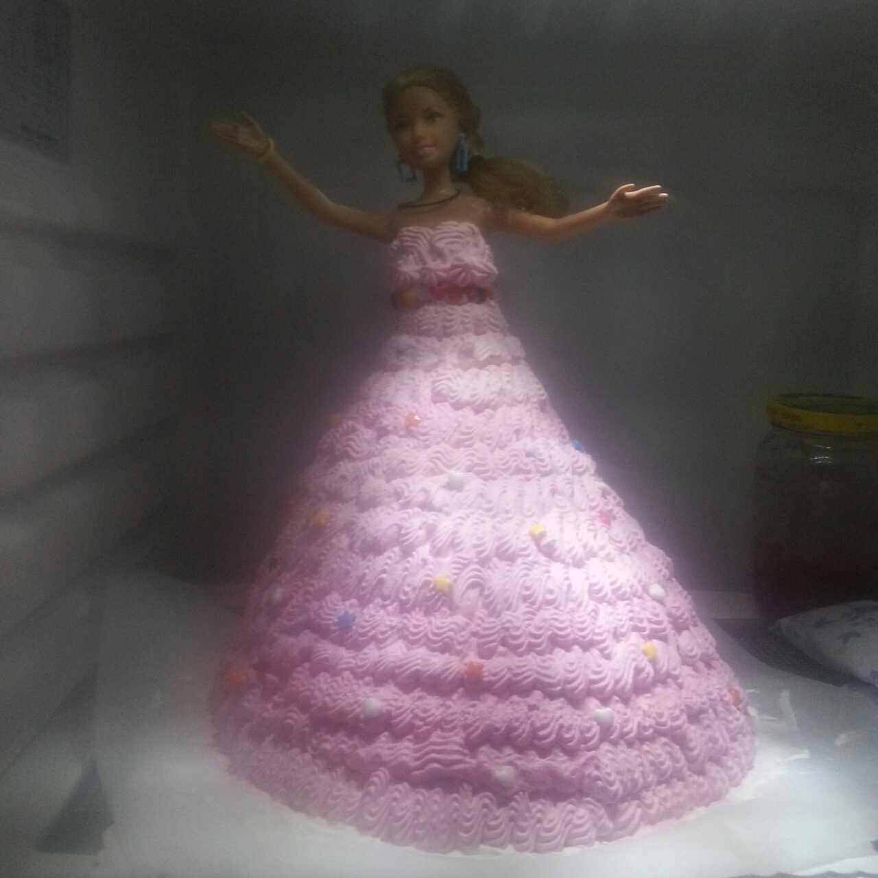 梦幻时尚的芭比蛋糕