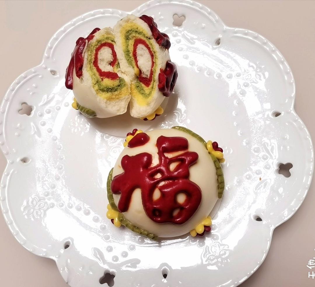 “福”字南瓜泥馒头