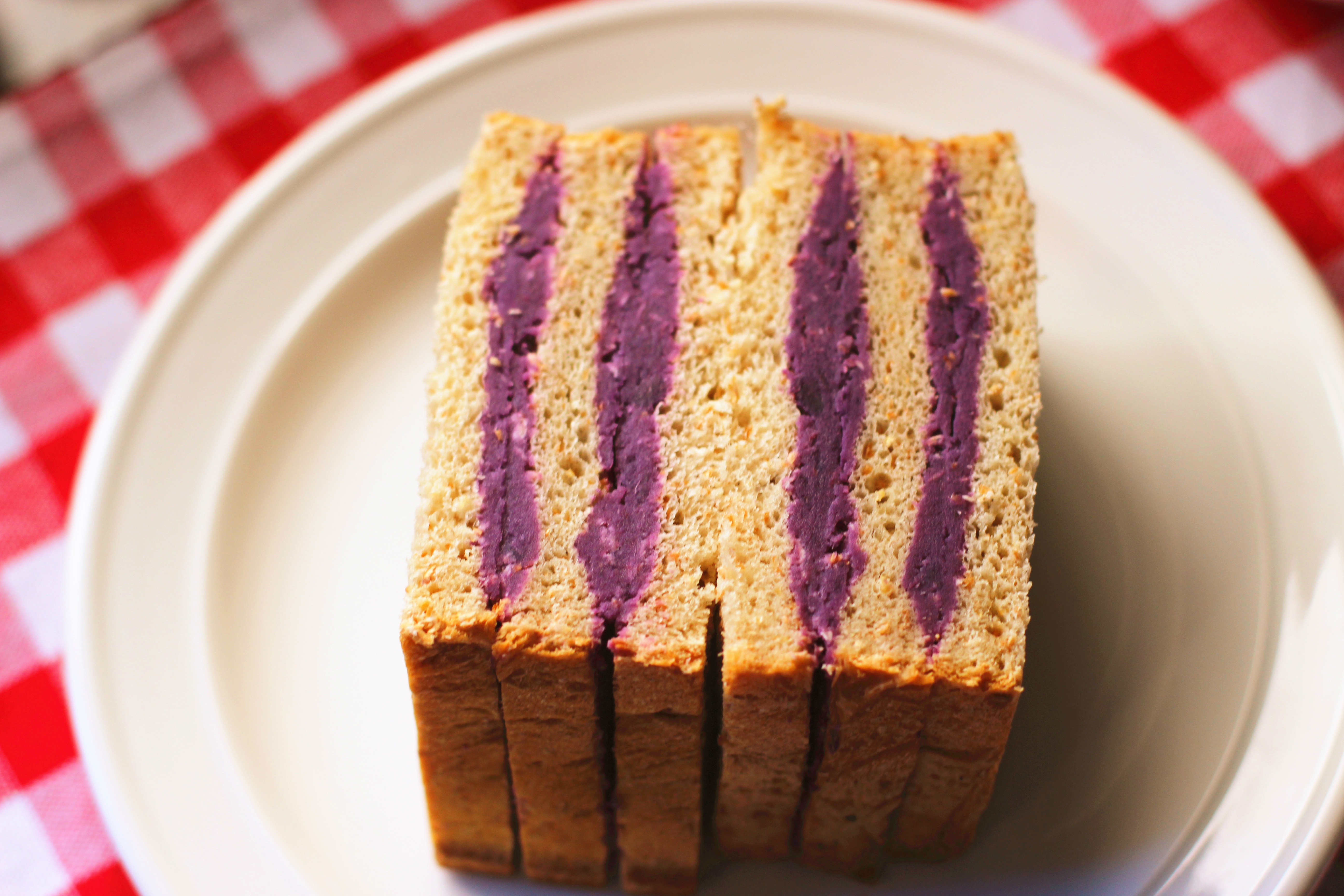 紫薯吐司三明治