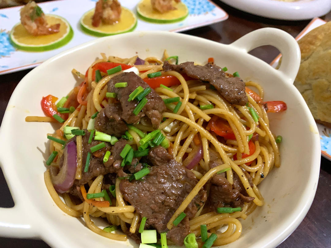 比餐厅好吃的黑椒牛柳意面🍝零失败简单教程