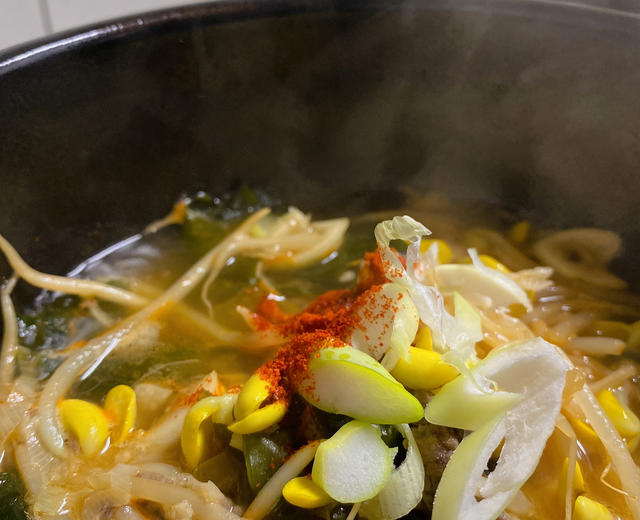韩式豆芽汤饭（醒酒汤）的做法